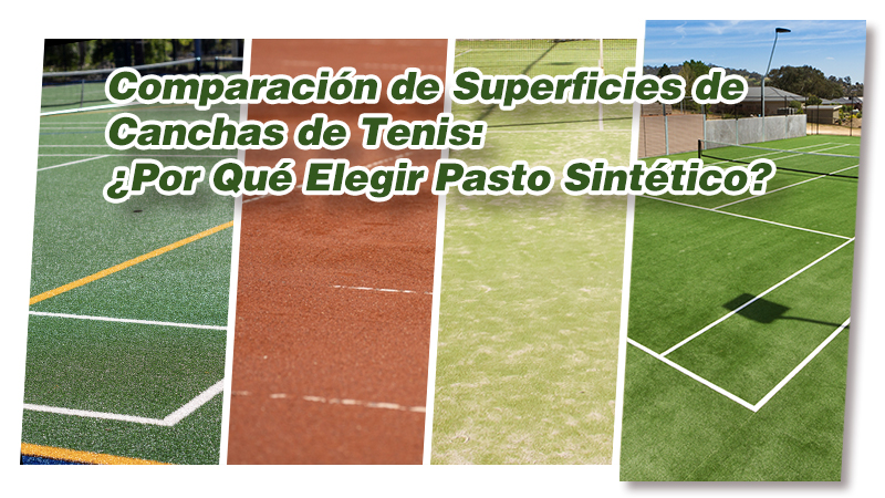 Comparación de Superficies de Canchas de Tenis