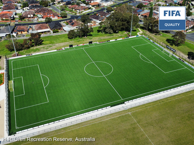 CCGrass, artificial football pitch, H.R. Uren Recreation Reserve