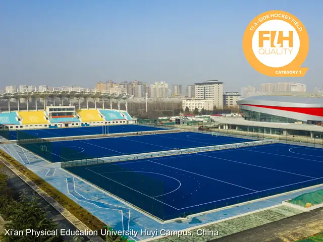 CCGrass установил три поля для хоккея на траве Global Elite для проведения Национальных игр Китая