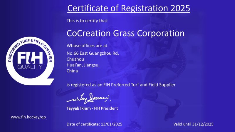 2025 FIH PS Certificate