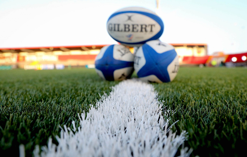 CCGrass, rugby turf, rugby balls on pitch