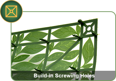 Build-in Screwing Holes