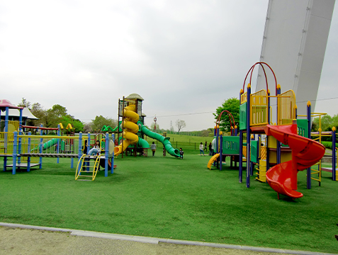 Fun and Games on Public Park Flooring